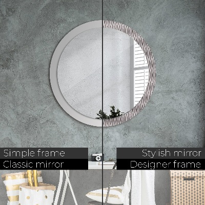 Round mirror decor Geometric dots pattern