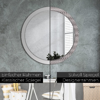 Round mirror decor Geometric dots pattern