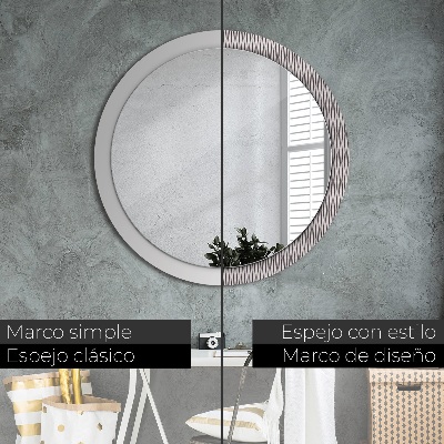 Round mirror decor Geometric dots pattern