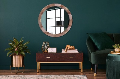 Round decorative wall mirror Roses composition