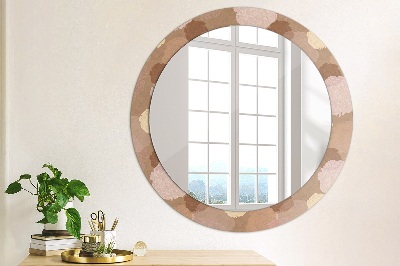 Round decorative wall mirror Roses composition