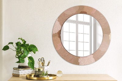 Round decorative wall mirror Roses composition