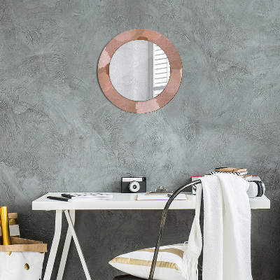 Round decorative wall mirror Roses composition