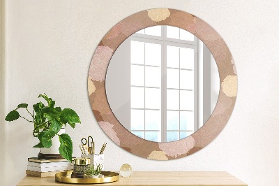 Round decorative wall mirror Roses composition