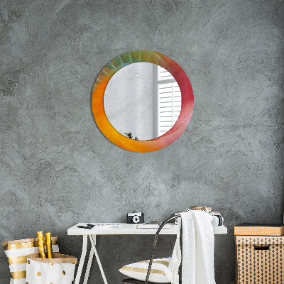 Round decorative wall mirror Hypnotic spiral