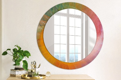 Round decorative wall mirror Hypnotic spiral