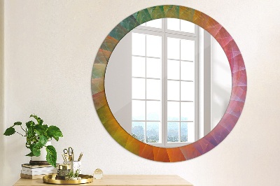 Round decorative wall mirror Hypnotic spiral