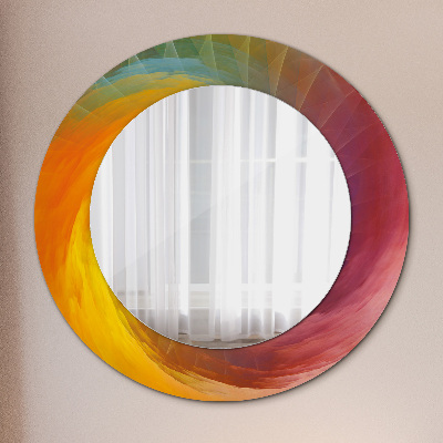 Round decorative wall mirror Hypnotic spiral