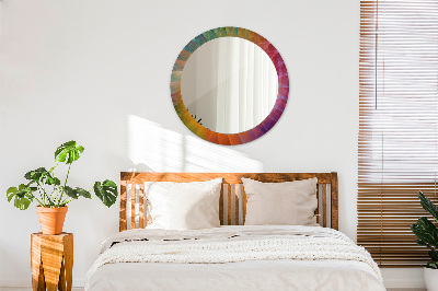 Round decorative wall mirror Hypnotic spiral