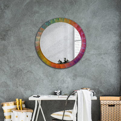 Round decorative wall mirror Hypnotic spiral