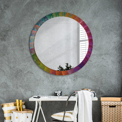 Round decorative wall mirror Hypnotic spiral