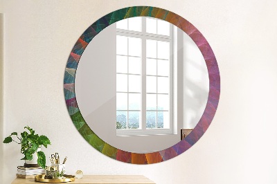 Round decorative wall mirror Hypnotic spiral