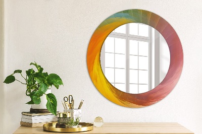 Round decorative wall mirror Hypnotic spiral