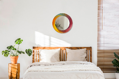 Round decorative wall mirror Hypnotic spiral