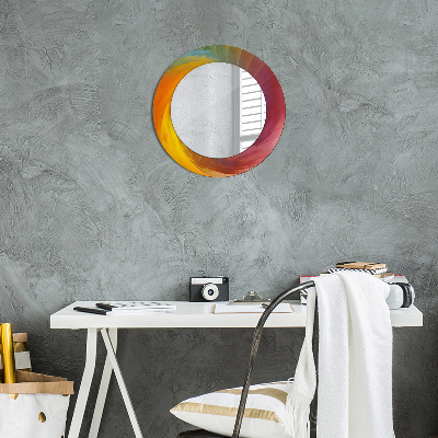 Round decorative wall mirror Hypnotic spiral