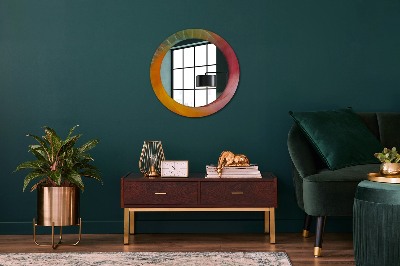 Round decorative wall mirror Hypnotic spiral