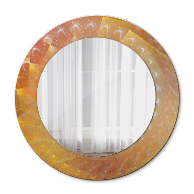 Round decorative wall mirror Spiral abstract