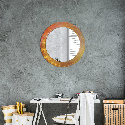 Round decorative wall mirror Spiral abstract