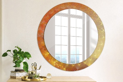 Round decorative wall mirror Spiral abstract