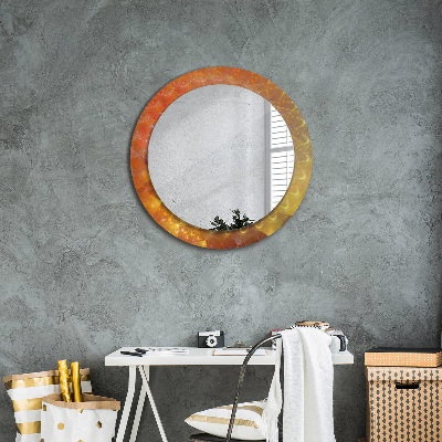 Round decorative wall mirror Spiral abstract