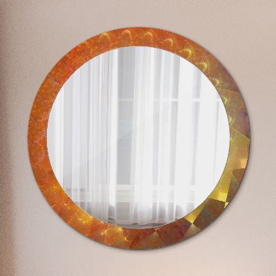 Round decorative wall mirror Spiral abstract