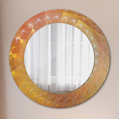 Round decorative wall mirror Spiral abstract