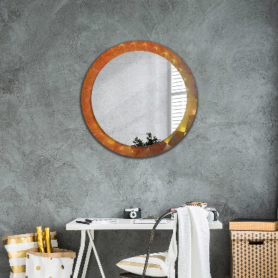 Round decorative wall mirror Spiral abstract