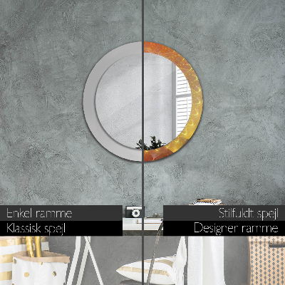 Round decorative wall mirror Spiral abstract