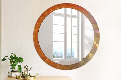 Round decorative wall mirror Spiral abstract