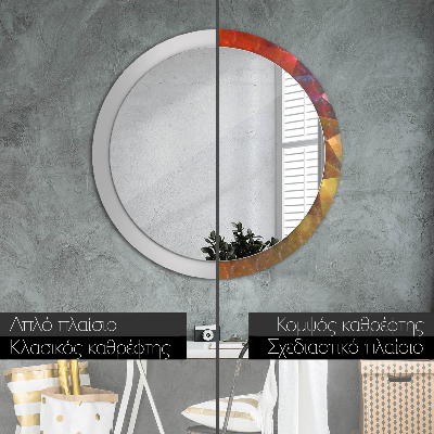 Round decorative wall mirror Spiral abstract