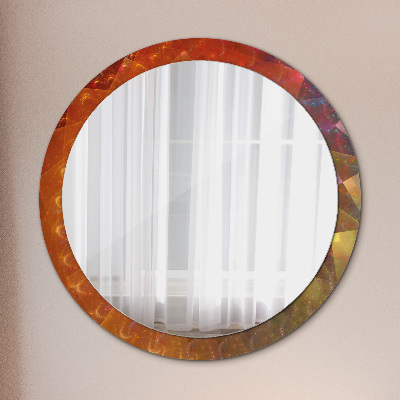 Round decorative wall mirror Spiral abstract