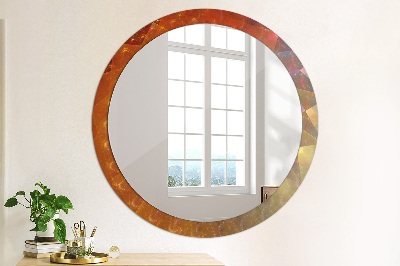 Round decorative wall mirror Spiral abstract