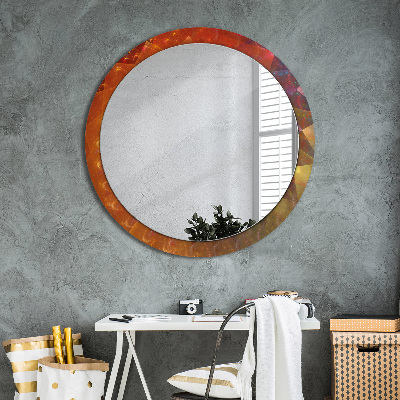 Round decorative wall mirror Spiral abstract