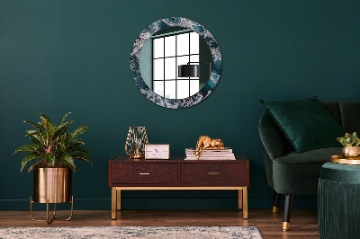 Round decorative wall mirror Stormy sea