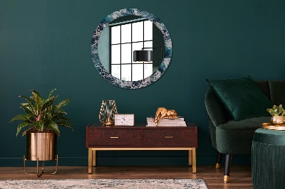 Round decorative wall mirror Stormy sea