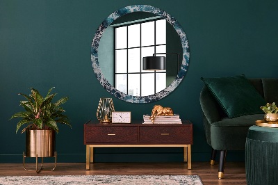 Round decorative wall mirror Stormy sea