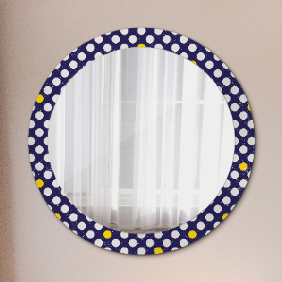 Round decorative wall mirror Retro dots