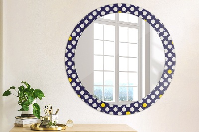 Round decorative wall mirror Retro dots