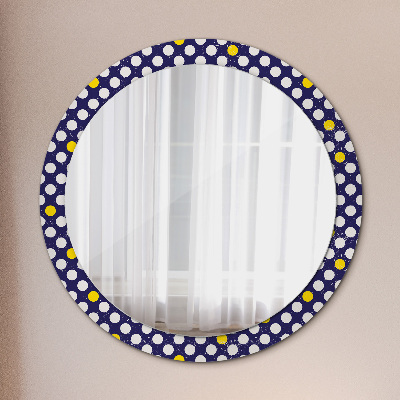 Round decorative wall mirror Retro dots