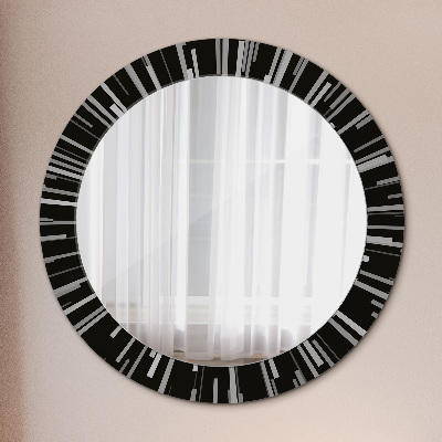 Round mirror decor Radial composition