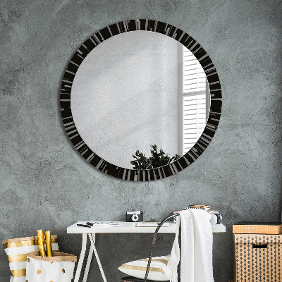 Round mirror decor Radial composition