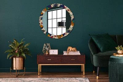 Round mirror decor Pop art style