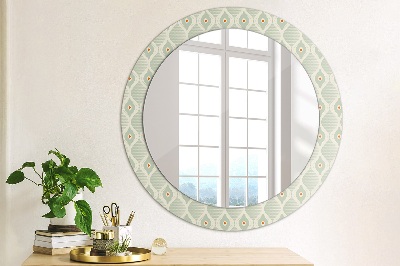 Round decorative wall mirror Light vintage pattern