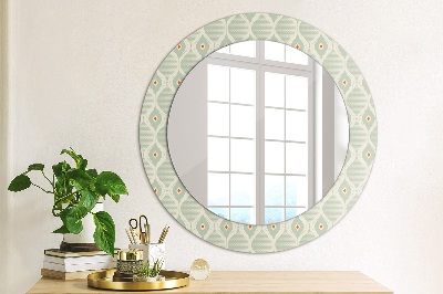 Round decorative wall mirror Light vintage pattern