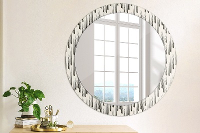 Round decorative wall mirror Stripes pattern