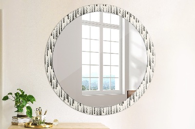 Round decorative wall mirror Stripes pattern