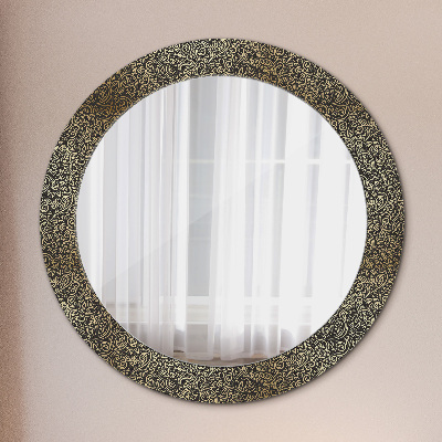 Round decorative wall mirror Gold ornaments