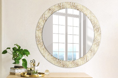 Round decorative wall mirror Art deco composition