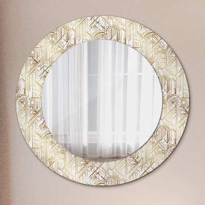 Round decorative wall mirror Art deco composition