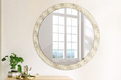 Round decorative wall mirror Art deco composition